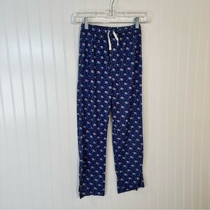 VINEYARD VINES Boy's SANTA WHALE Print Pajama Pants Drawstring Size Small